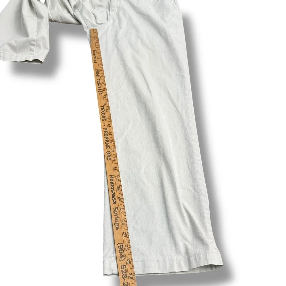 Lee At The Waist Women Size 14 Medium (34x30) Straight Leg Casual Pants Beige - Picture 6 of 14